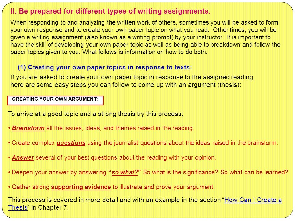 Different Topics For Essays
