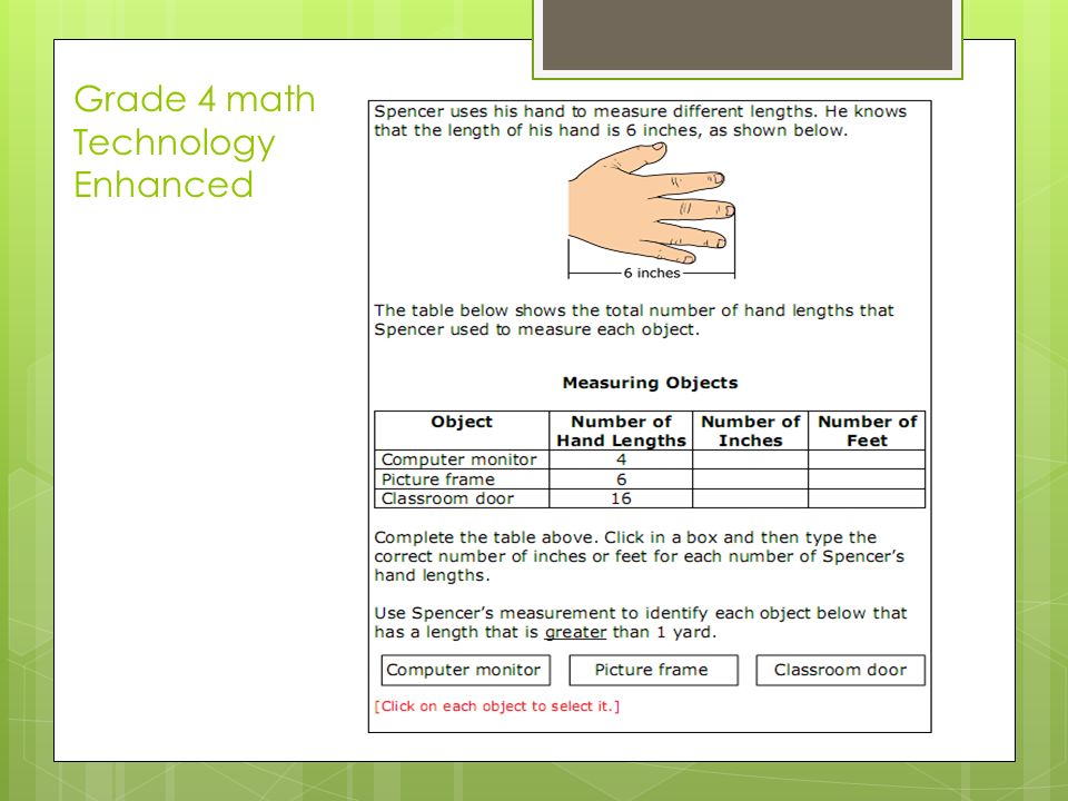 Grade 4 math Technology Enhanced