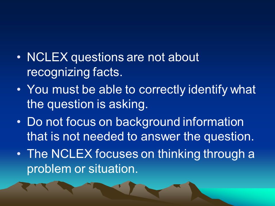 nclex-pn critical thinking questions Practice urinary elimination nclex questions and fundamental of nursing classes + 1500 more nclex questions for free. nclex-pn critical thinking questions Practice urinary elimination nclex questions and fundamental of nursing classes + 1500 more nclex questions for free.