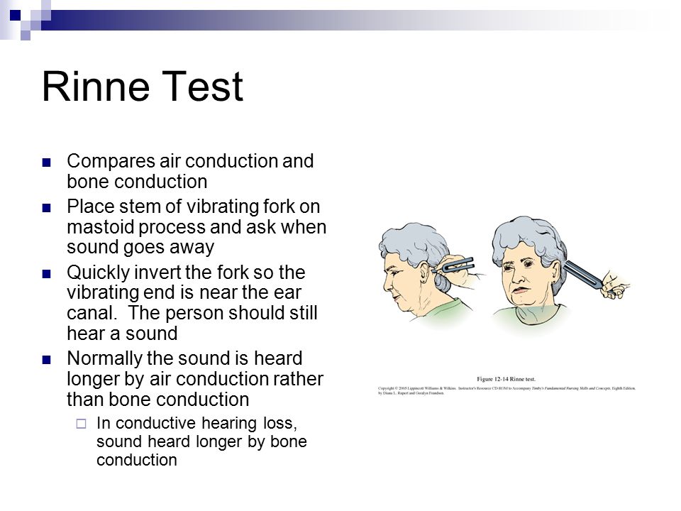weber and rinne test