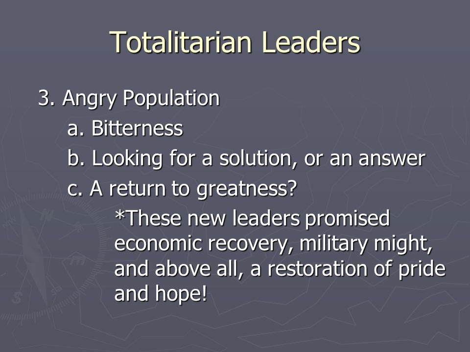 totalitarian leaders