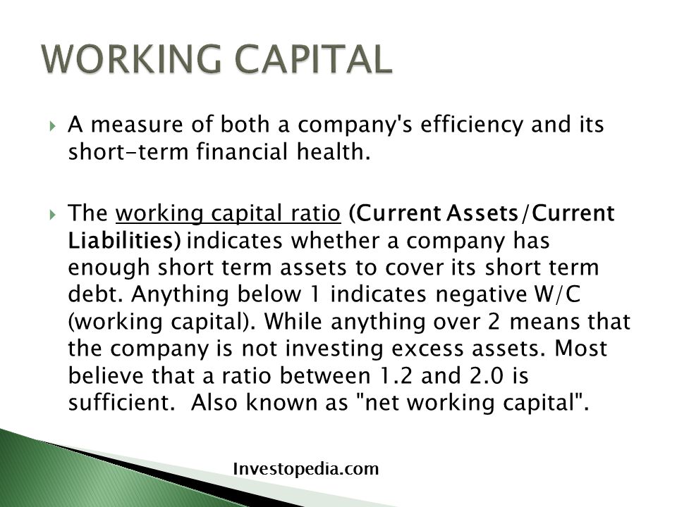 Net Working Capital Equation Talkchannels Working Capital Ratio Formula Katinabags Com