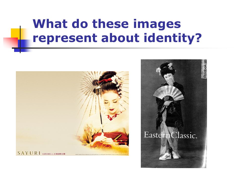 What do these images represent about identity