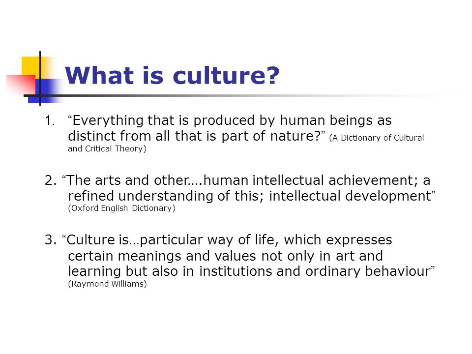 What is culture.