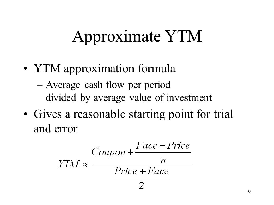 Yield To Call Equation Jennarocca Business F723 Fixed Income Analysis Week 2 Measuring Yields And