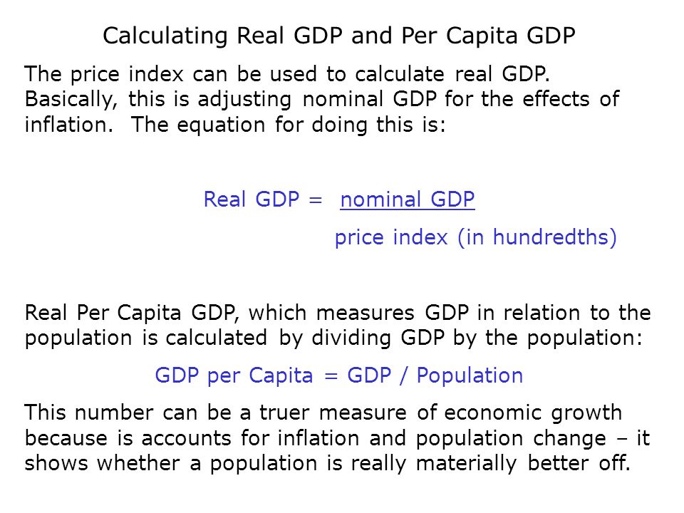 Macroeconomic Statistics Definition Of Macroeconomics Calculating 26 Calculating Real Gdp