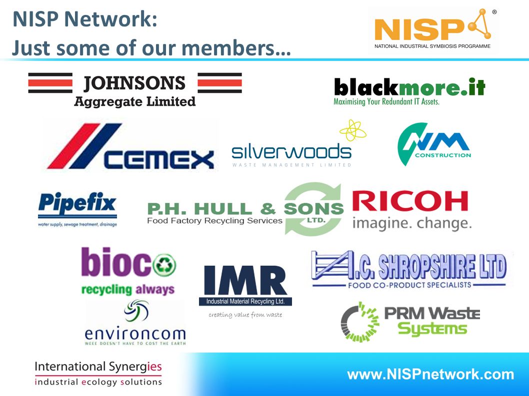NISP Network: Just some of our members…