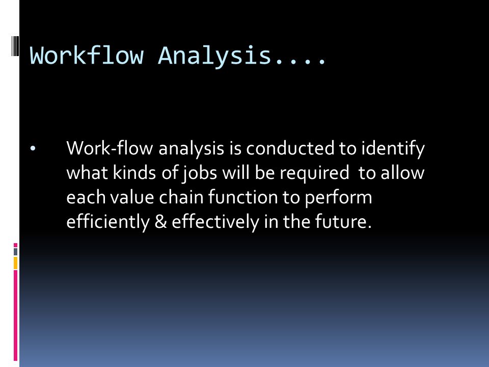 Workflow Analysis....