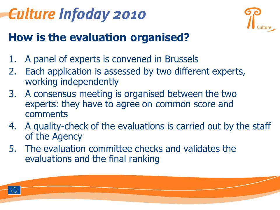 How is the evaluation organised.