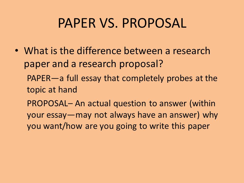 Difference between research and term papers