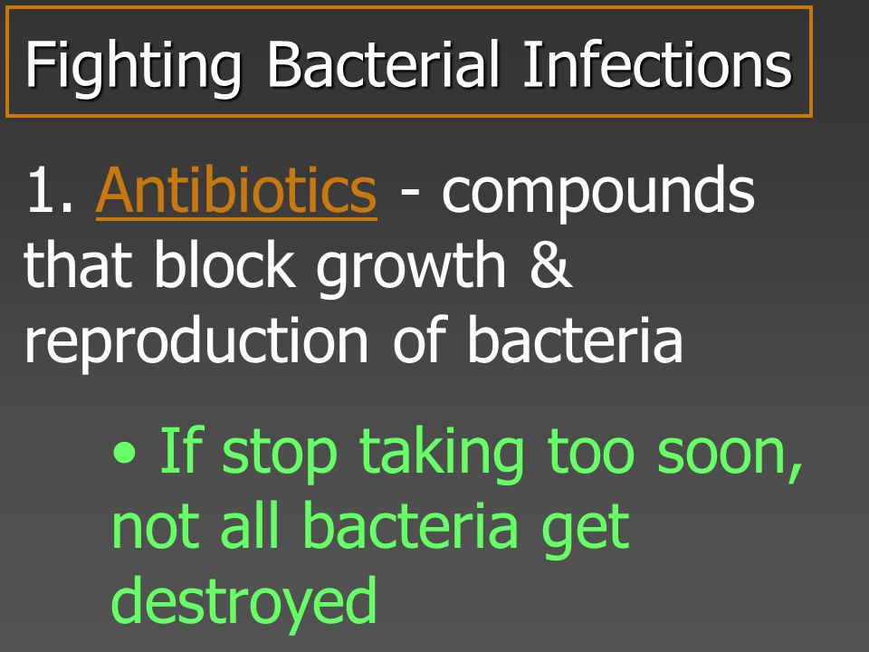 Fighting Bacterial Infections 1.