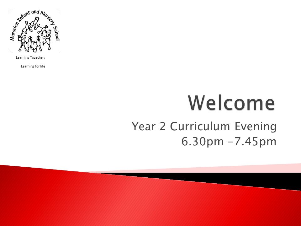 Year 2 Curriculum Evening 6.30pm -7.45pm Learning Together; Learning for life