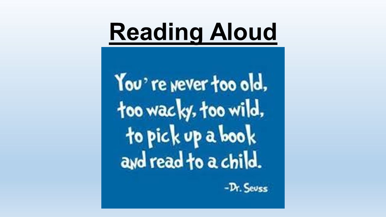 Reading Aloud