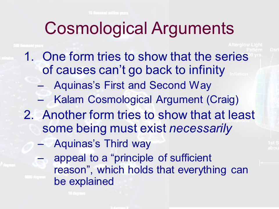 examine the cosmological argument for t What is the cosmological argument for the existence of god can god's existence be proven why should i believe that god exists. examine the cosmological argument for t What is the cosmological argument for the existence of god can god's existence be proven why should i believe that god exists.