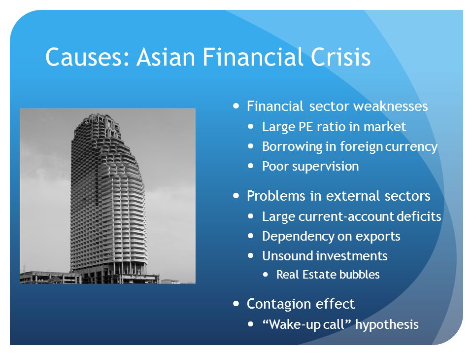 causes of the asian financial crisis essay The asian financial crisis essay the asian financial crisis in the 1980s and for most of the 1990s, the entire asian marketplace was seen as. causes of the asian financial crisis essay The asian financial crisis essay the asian financial crisis in the 1980s and for most of the 1990s, the entire asian marketplace was seen as.