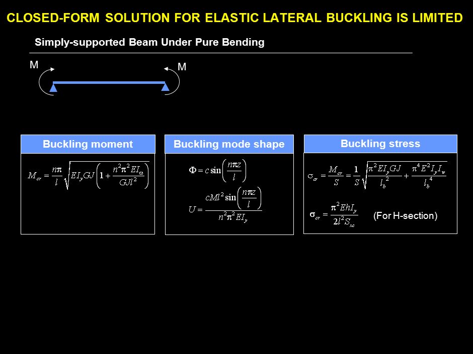 990731_262423_380v3.i FINITE ELEMENT MODEL IS DERIVED FROM THE WEAK FORM Finite Element Model (Standard Eigenvalue Problem) : eigenvalue (buckling parameter)  : eigenfunction (buckling mode shape)