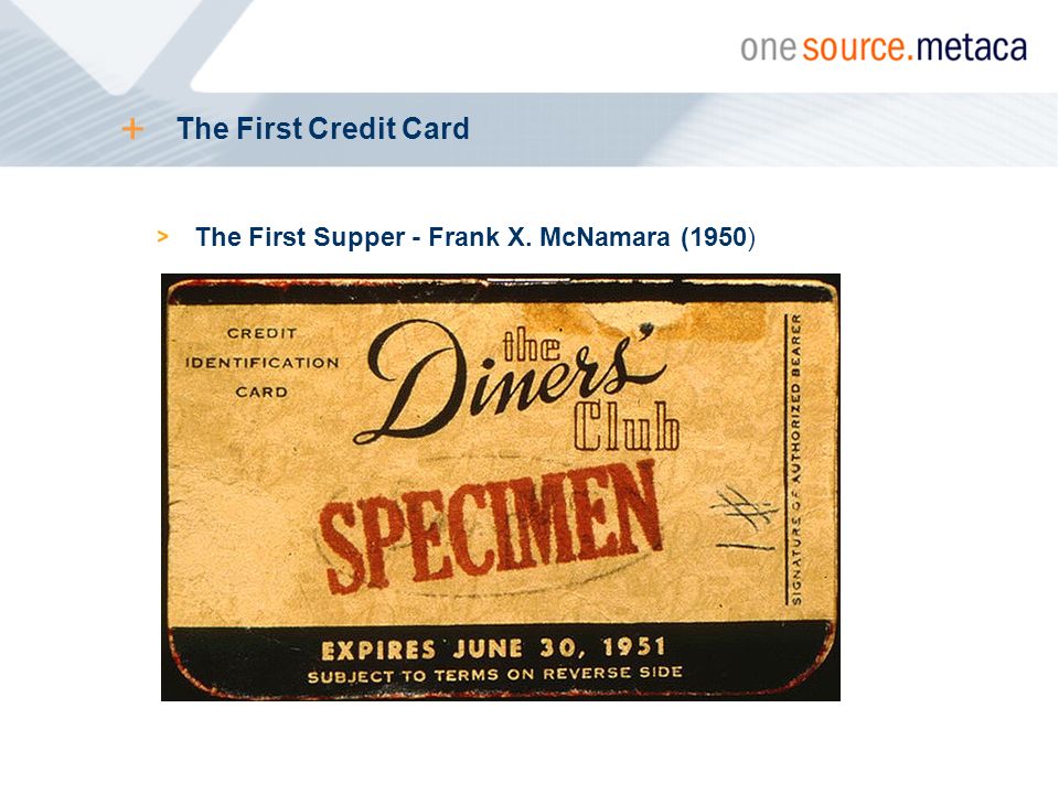 credit card specimen