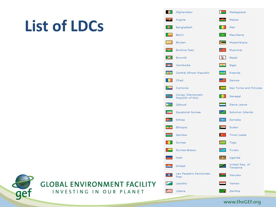 List of LDCs