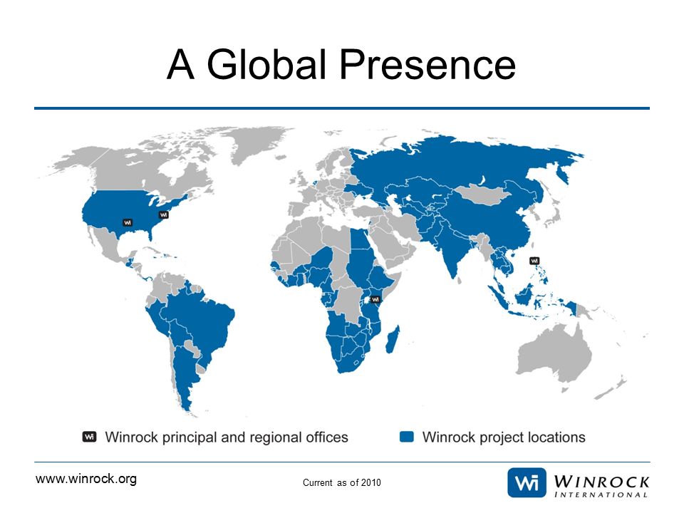 A Global Presence Current as of 2010
