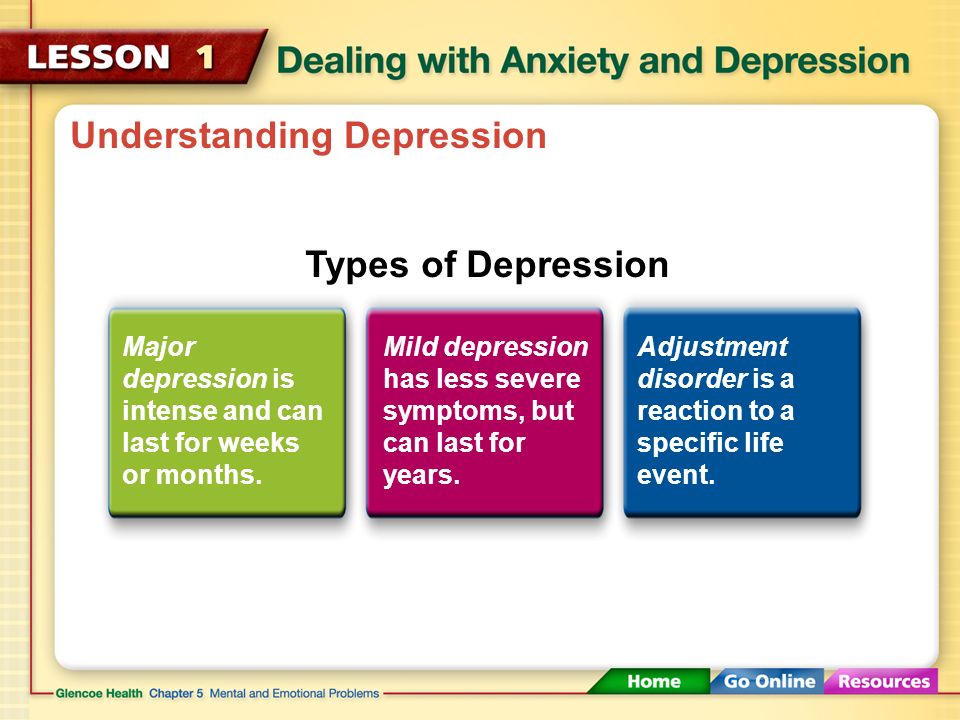 Understanding Depression Depression is one of the most common mental health concerns among teens.