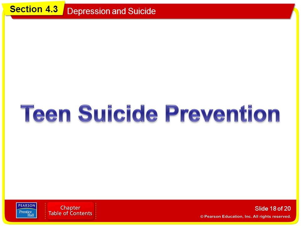 Section 4.3 Depression and Suicide Slide 18 of 20