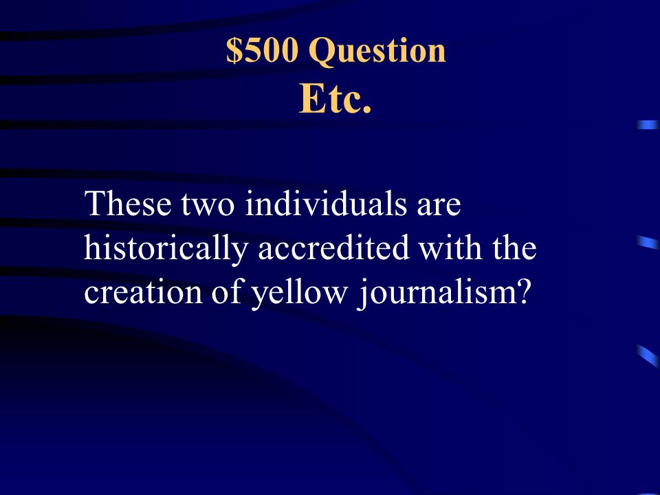 $400 Answer Etc. Jose Marti