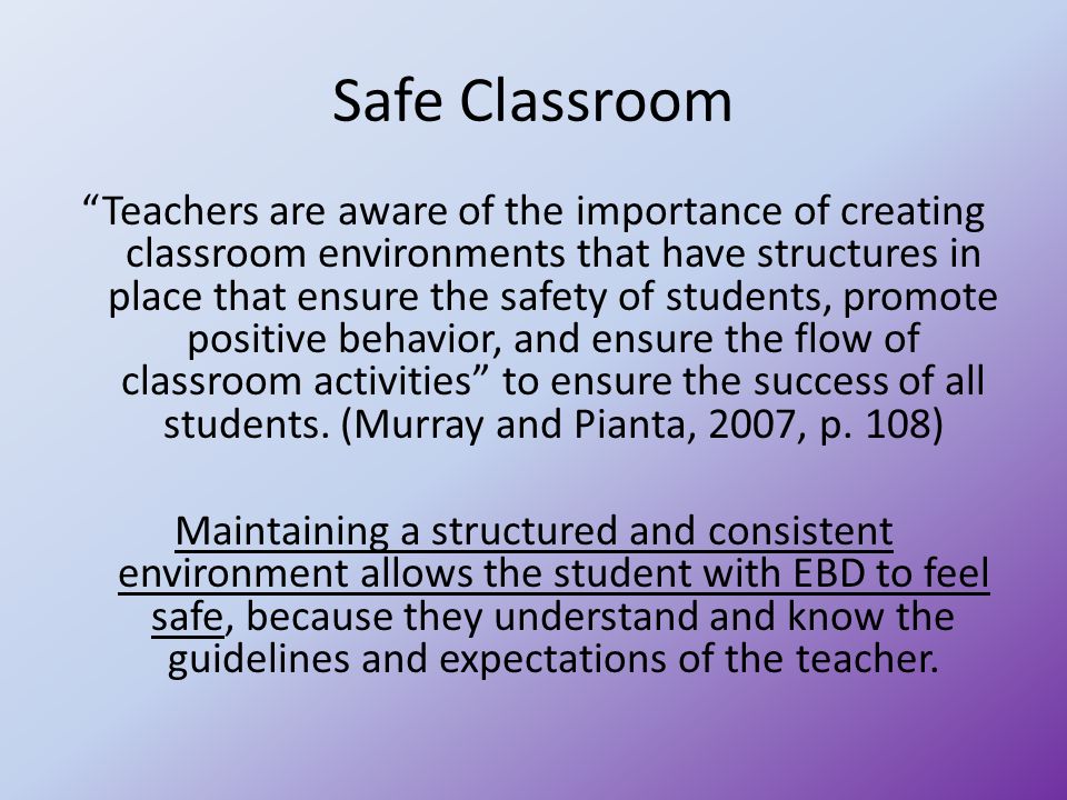 ebd teacher