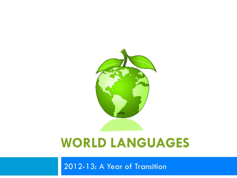 WORLD LANGUAGES : A Year of Transition