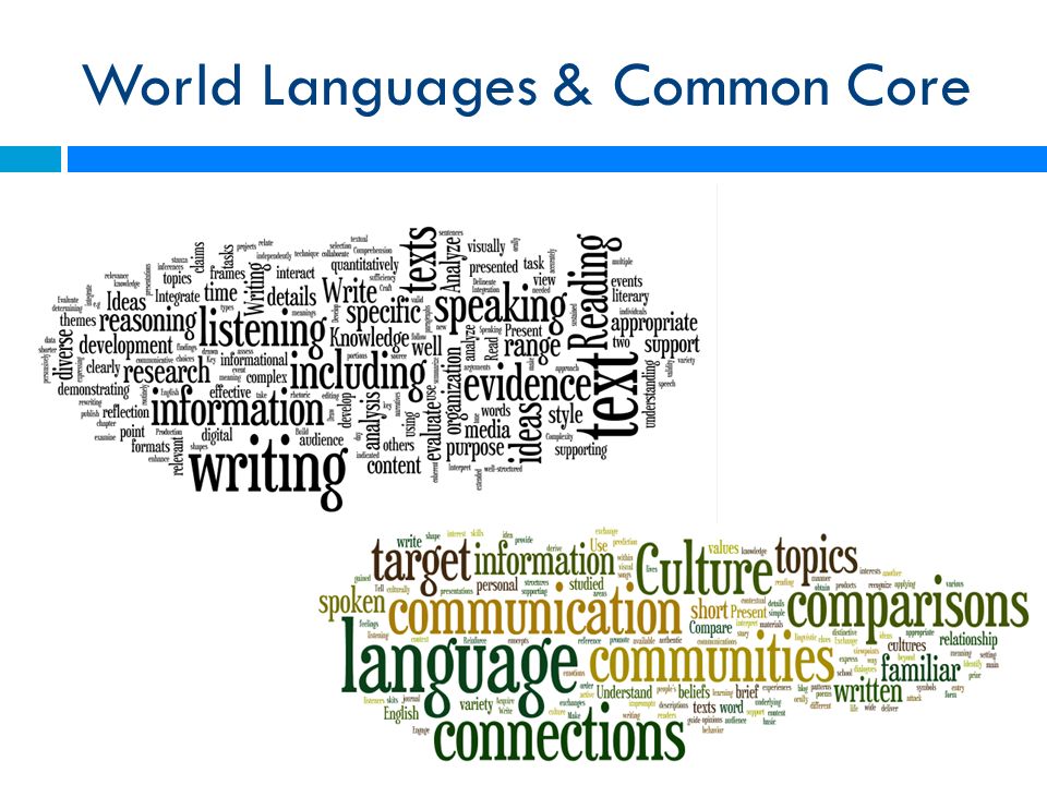 World Languages & Common Core