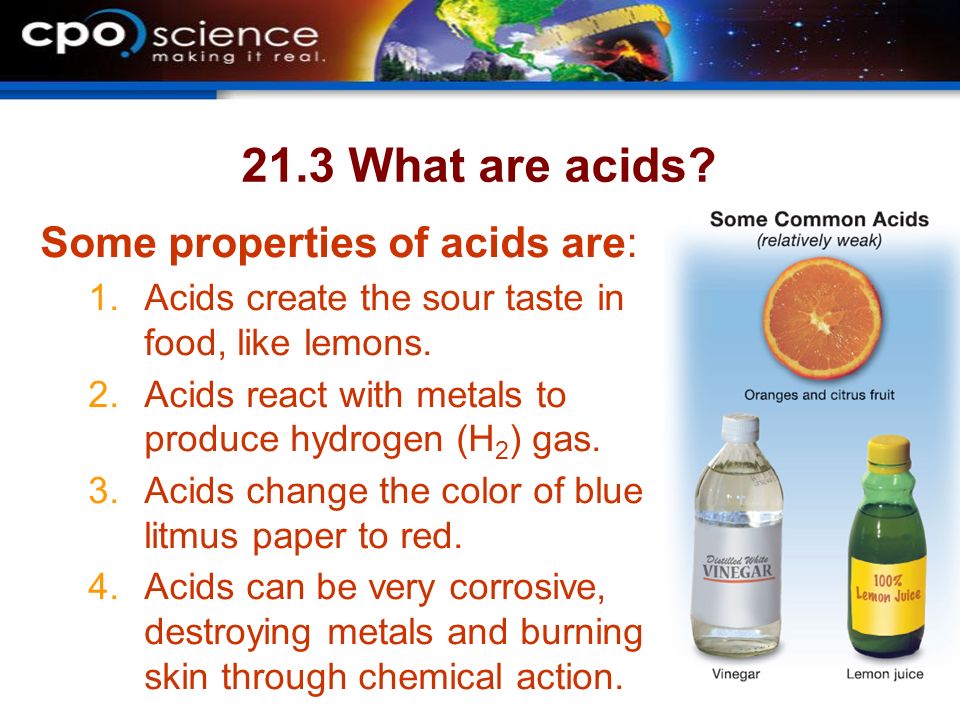21.3 What are acids.