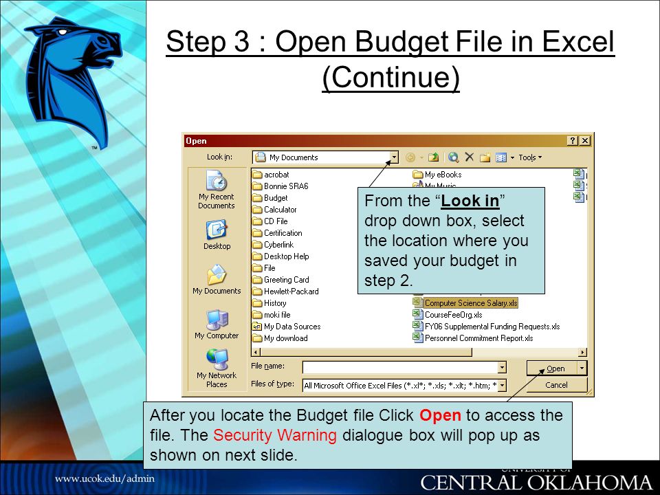 my budget file