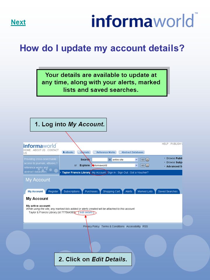 How do I update my account details.