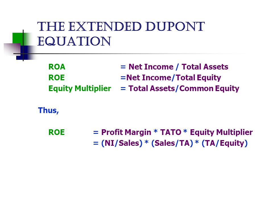 Equity Multiplier Equation Talkchannels Equity Multiplier Equation Talkchannels 10 Dupont