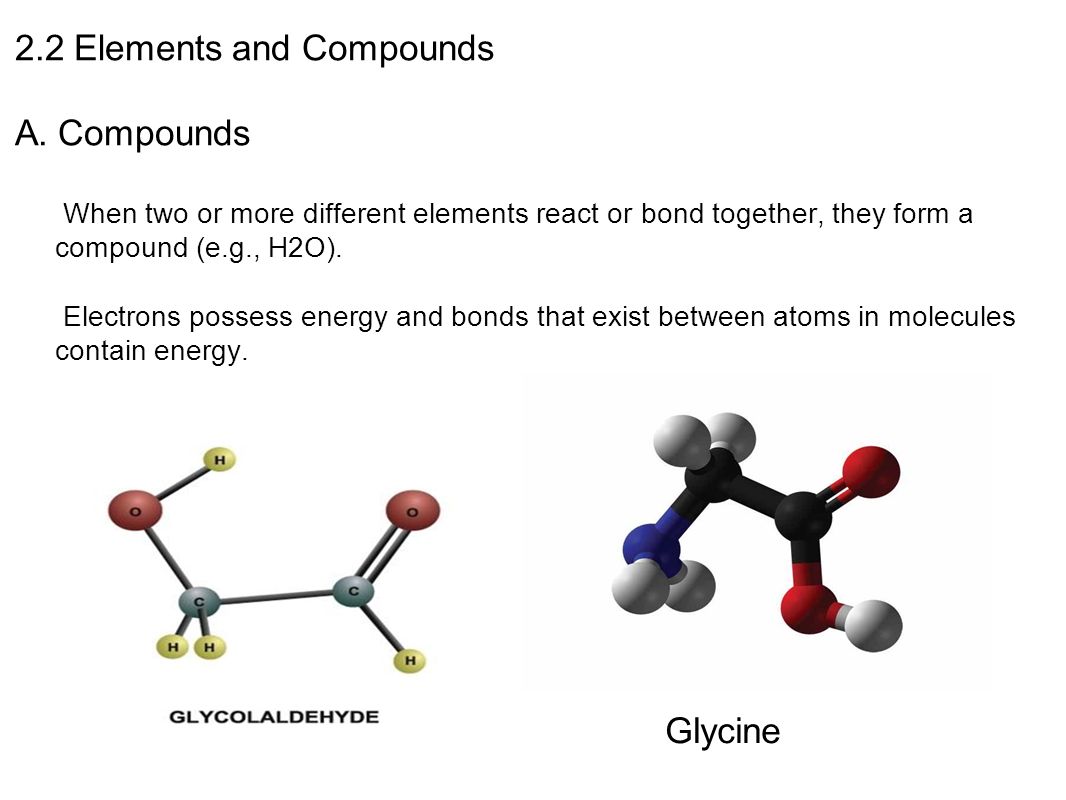 2.2 Elements and Compounds A.
