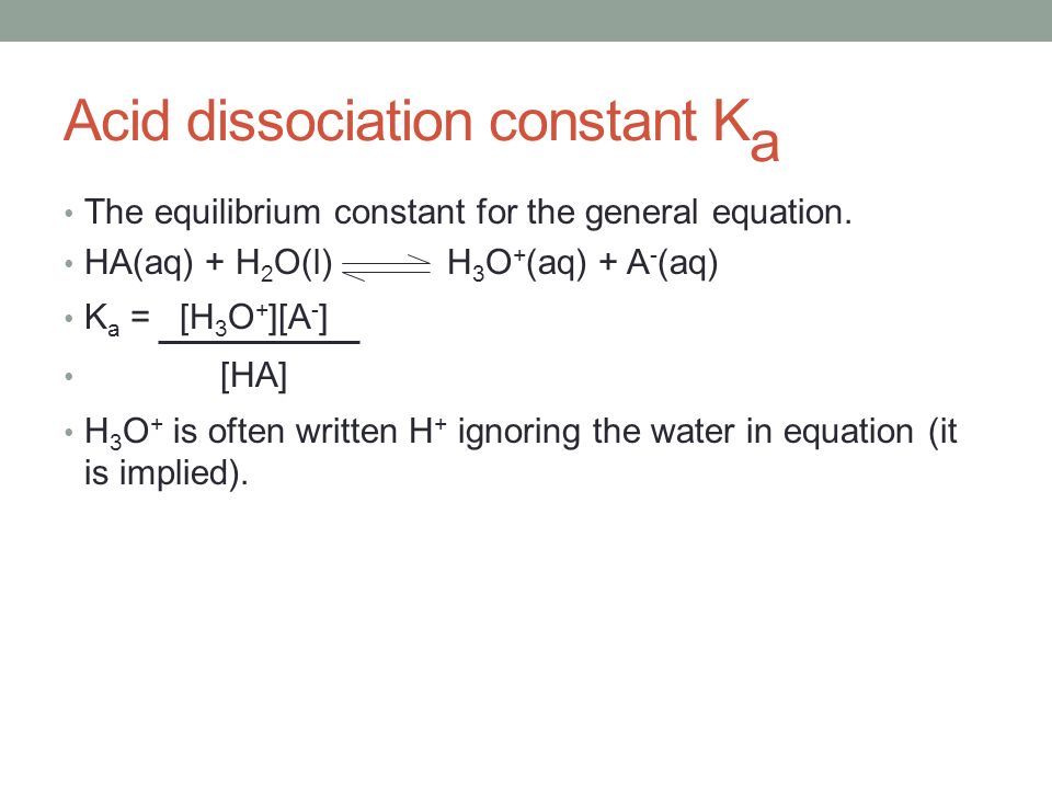 Acid Dissociation Equation Jennarocca Topic C Part I Acid Base Equilibria And Ksp Arrhenius