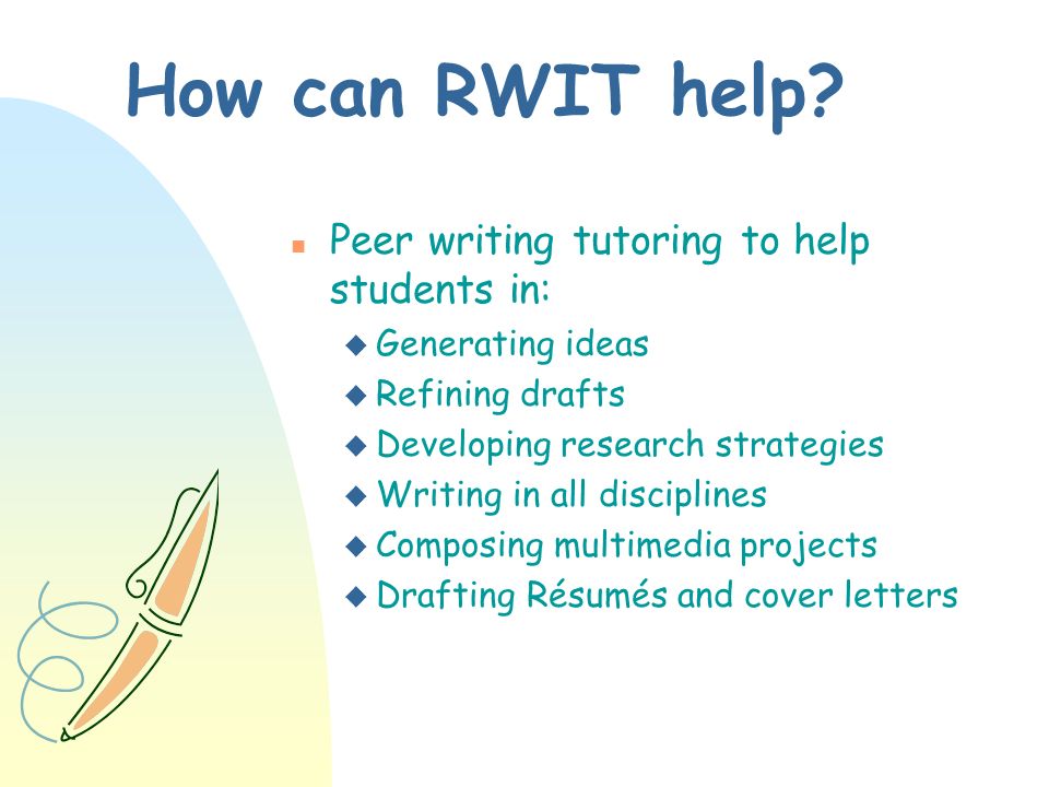 How can RWIT help.
