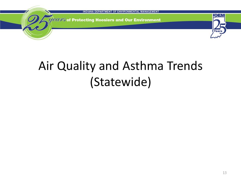 Air Quality and Asthma Trends (Statewide) 13