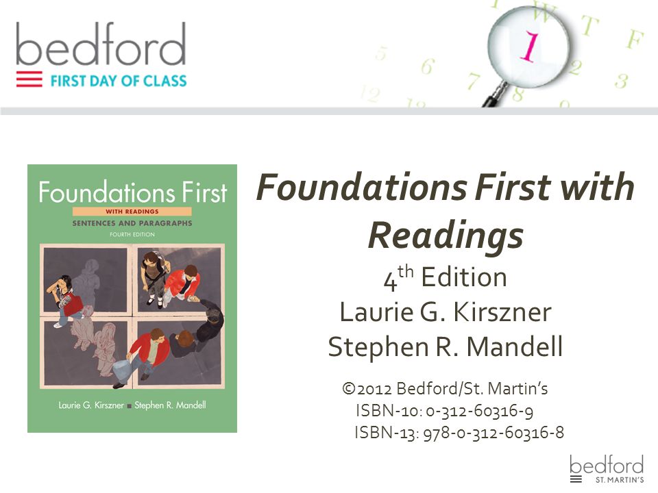Foundations First with Readings 4 th Edition Laurie G.
