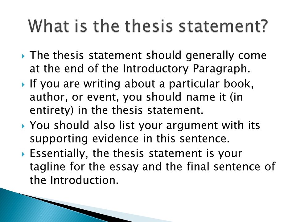 the thesis statement of a process essay should be the thesis statement of a process essay should be