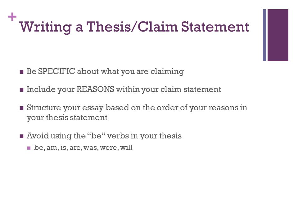 Guidelines on writing a thesis