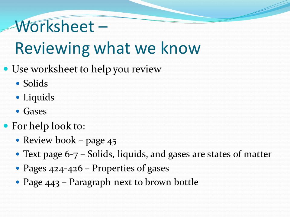 Worksheet Calorimetry Worksheet mr nylen chemistry review of calorimetry worksheet reviewing what we know use to help you solids liquids gases for