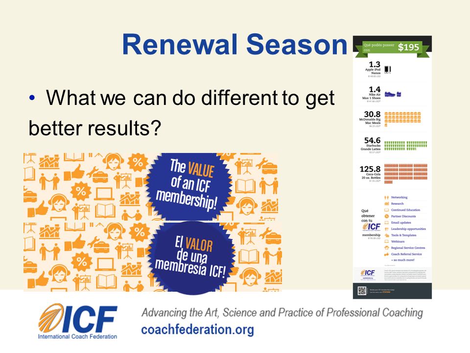 Renewal Season What we can do different to get better results