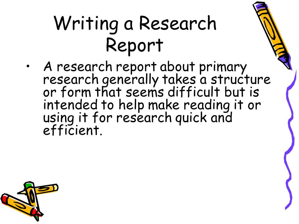 mechanics of writing a research report mechanics of writing a research report