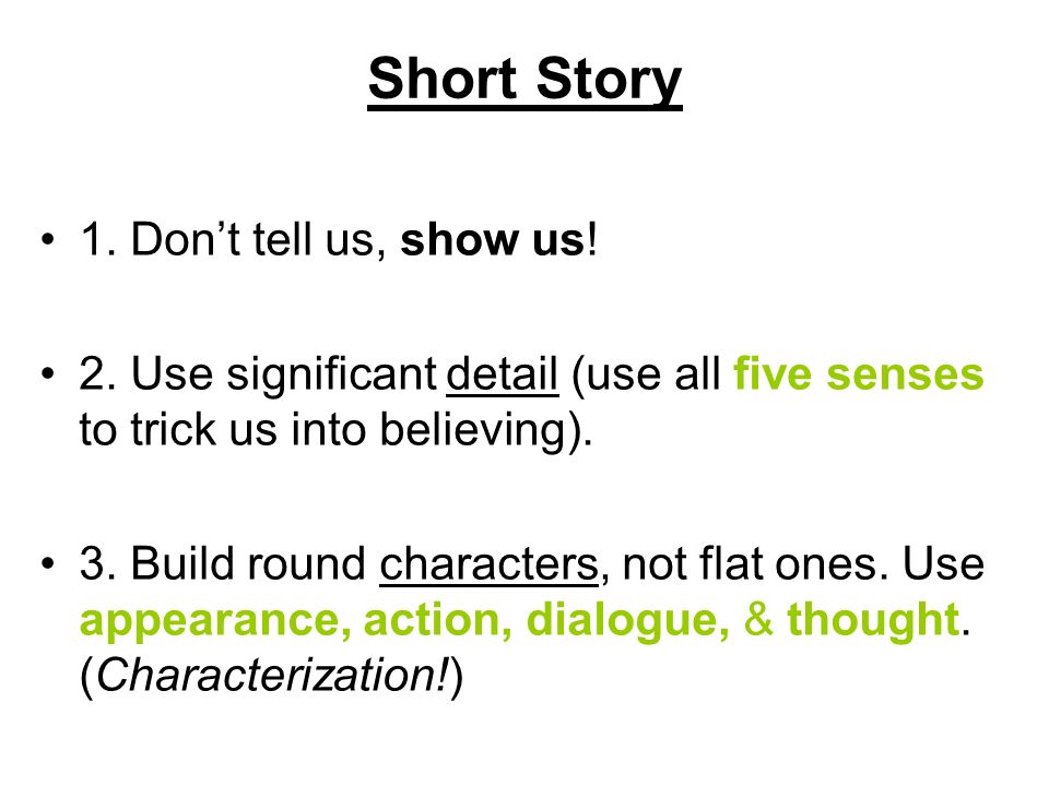 Creative writing short story examples