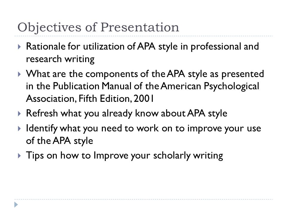 what is apa writing style