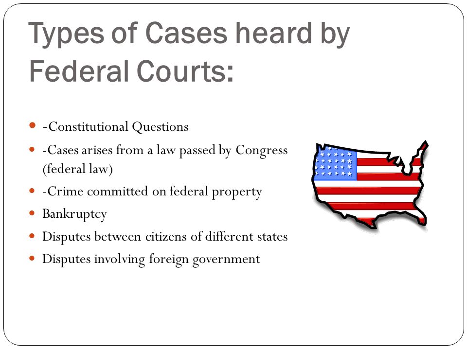 The Constitution and Laws define the jurisdictions, powers and structure of the federal courts.