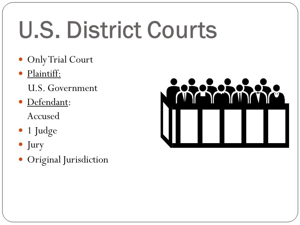 Types of Cases heard by Federal Courts: - Constitutional Questions -Cases arises from a law passed by Congress (federal law) -Crime committed on federal property Bankruptcy Disputes between citizens of different states Disputes involving foreign government