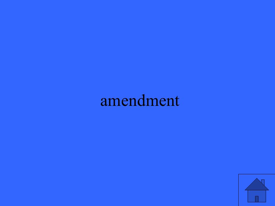 5 amendment