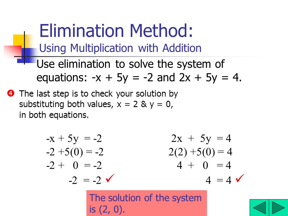 System Of Equations Addition Method Jennarocca Solving Systems Of Linear Equations Addition Elimination Method