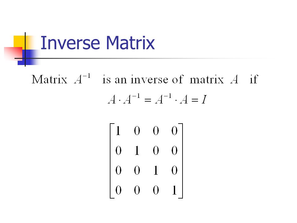 Inverse Matrix